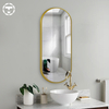 Oval SS201 Stainless Steel Frame 4mm Copper Free Mirror