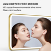 LED Rectangle SS201 Stainless Steel Frame Brushed Gold 4mm Copper Free Mirror